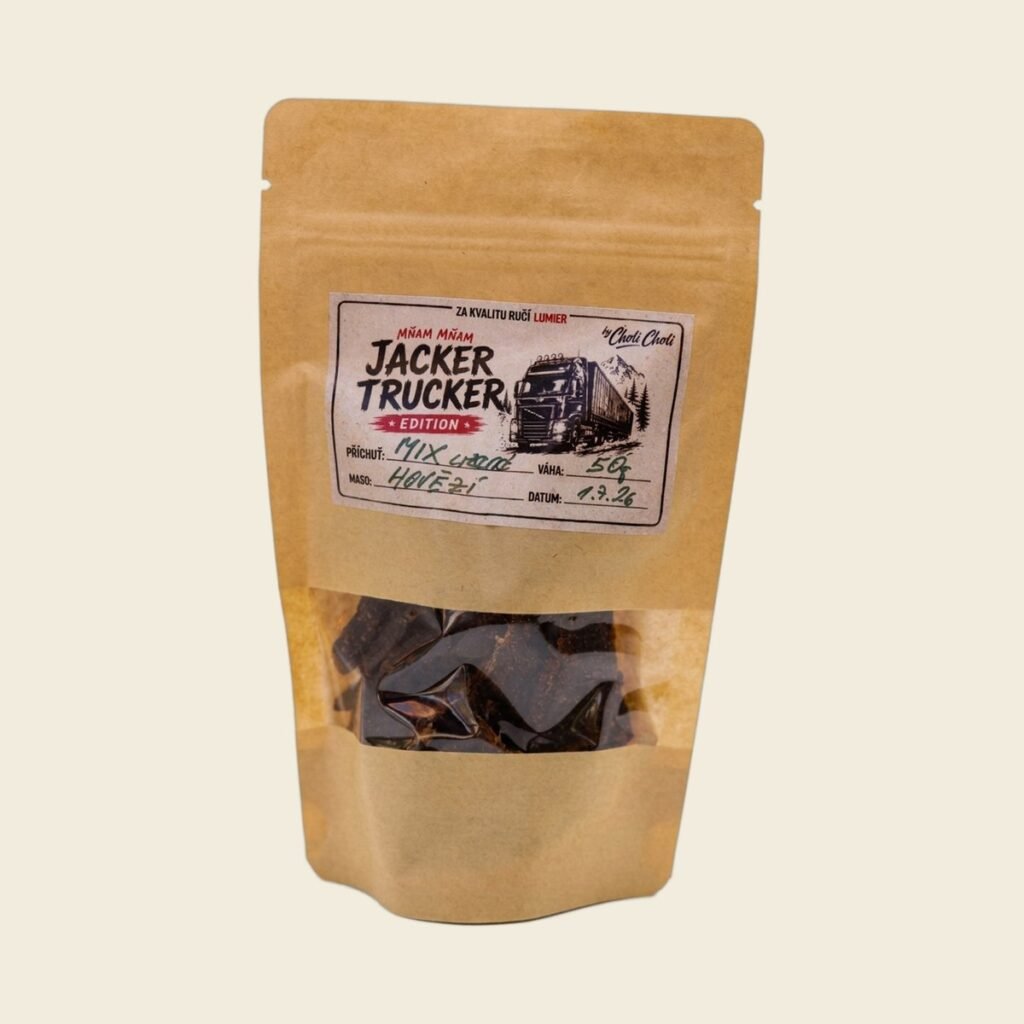 Uzené hovězí jerky Mix, edice Jacker Trucker by Choli Choli, sáček 50 g
